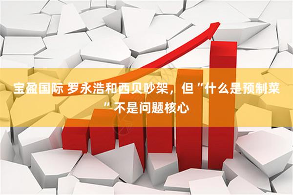 宝盈国际 罗永浩和西贝吵架，但“什么是预制菜”不是问题核心