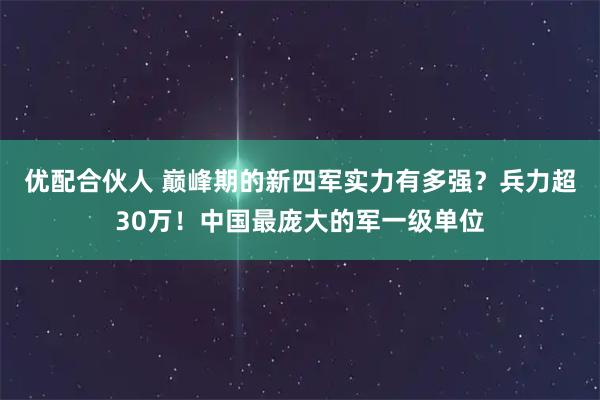 优配合伙人 巅峰期的新四军实力有多强？兵力超30万！中国最庞大的军一级单位
