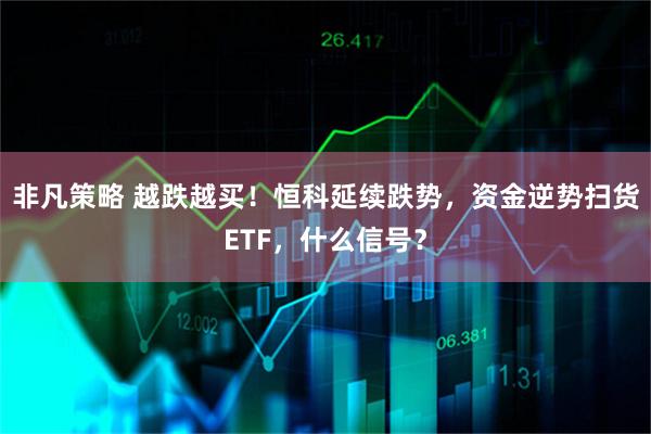 非凡策略 越跌越买！恒科延续跌势，资金逆势扫货ETF，什么信号？