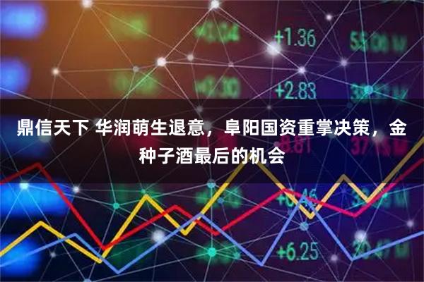 鼎信天下 华润萌生退意,阜阳国资重掌决策,金种子酒最后的机会